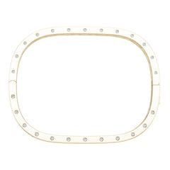 14K Gold Semi Mount Ring Setting Round Ro 6x6mm Diamond Accent Syz Jewelry