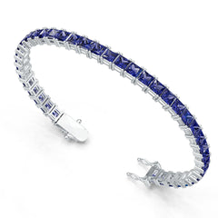Sterling Silver Semi Mount Bracelet Setting Princess Pr Syzjewelry