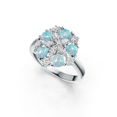 Sterling Silver Semi Mount Ring Setting Pear PE 5X4mm DHJ