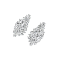 Sterling Silver Semi Mount Earrings Setting Pear PE 5X3mm MQ 5X2mm DHJ