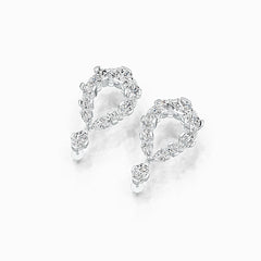Sterling Silver Semi Mount Earrings Setting Oval OV 9X7mm PE 6X4mm DHJ