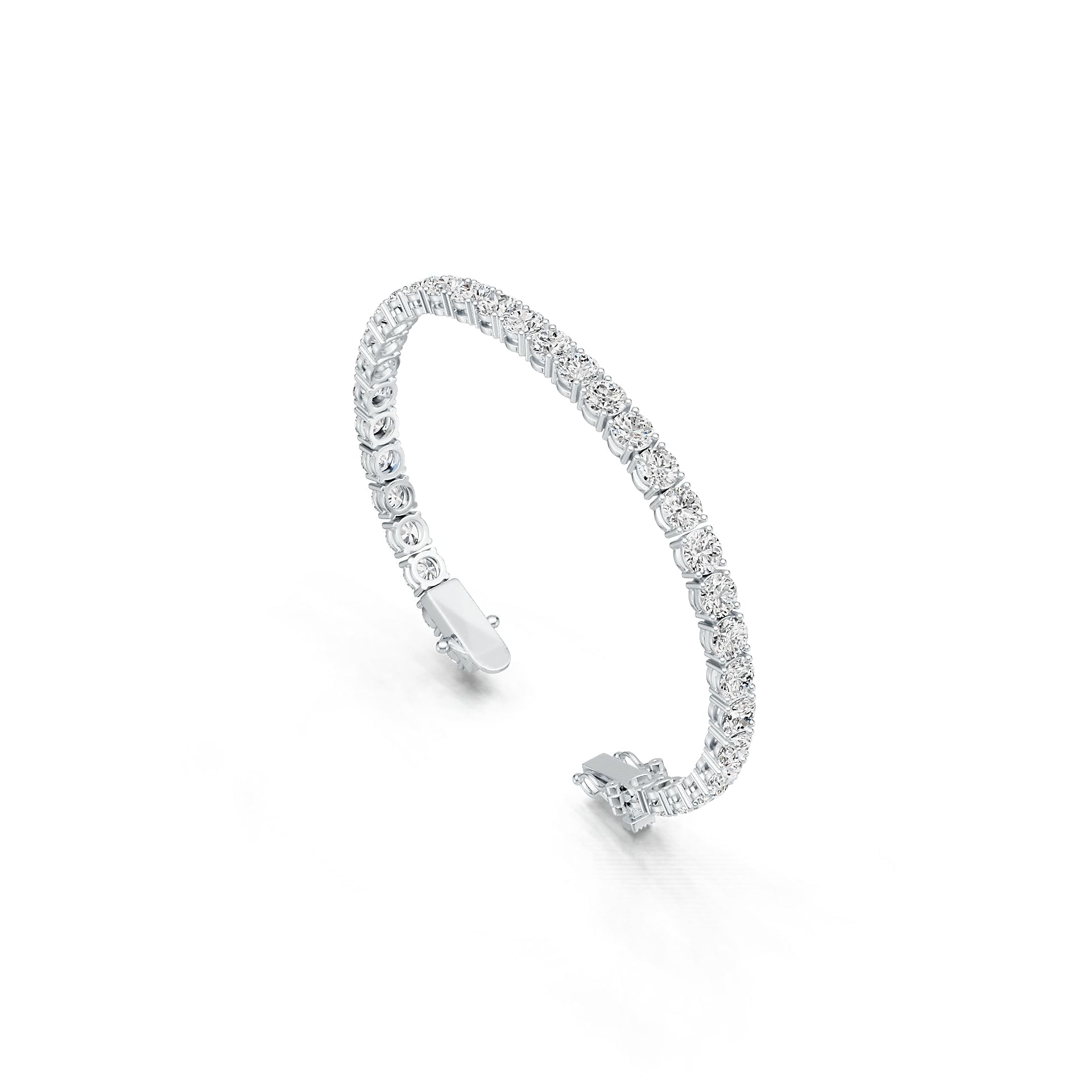 Sterling Silver Semi Mount Tennis Bracelet Setting Round RD 5X5mm DHJ