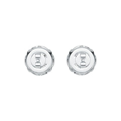 14K Gold Semi Mount Earrings Setting Round RD 6x6mm DHJ