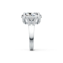18K Gold Semi Mount Ring Setting Oval OV 14X10mm Diamond Accent DHJ