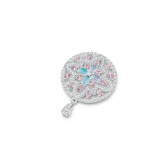 Sterling Silver Semi Mount Pendant Setting Oval OV 6X4mm PE 5X3mm DHJ