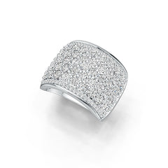 Sterling Silver Semi Mount Ring Setting Round RD 2.5mm White Topaz DHJ