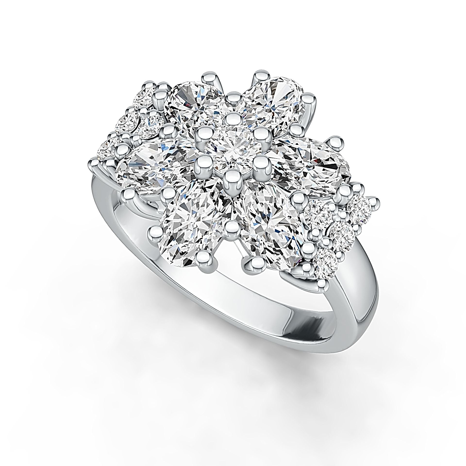 Sterling Silver Semi Mount Ring Setting Oval OV 6X4mm DHJ