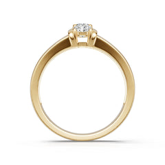 Sterling Silver Semi Mount Ring Setting Round Ro 4x4mm Syzjewelry