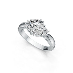 Sterling Silver Semi Mount Ring Setting Pear PE 6X4mm DHJ