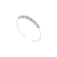 Platinum Semi Mount Bracelet Setting Oval OV 9x7mm Syzjewelry