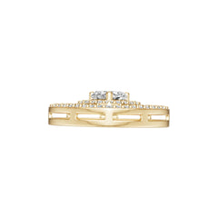 18K Gold Semi Mount Pendant Setting Heart He 6x6mm Diamond Accent Syz Jewelry