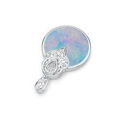 14K Gold Semi Mount Pendant Setting Round RD 20.0mm DHJ