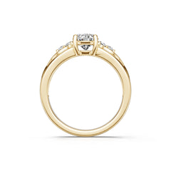 18K Gold Semi Mount Ring Setting Oval OV 8X6mm Syzjewelry