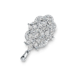 Sterling Silver Semi Mount Pendant Setting Marquise MQ 5X2.5mm DHJ