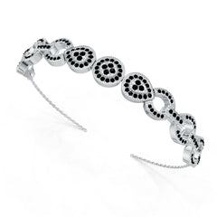 Platinum Semi Mount Bracelet Setting Round Ro 2x2mm Diamond Accent Syz Jewelry