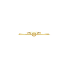10K 14K Gold or 18K Gold Semi Mount Pendant Setting Round Rd Diamond Accent Syzjewelry