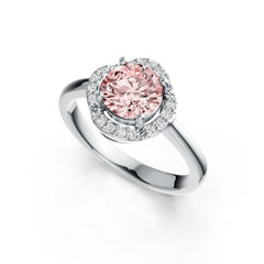 Sterling Silver Semi Mount Ring Setting Round 7X7mm Halo Syzjewelry