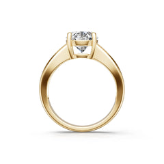 Sterling Silver Semi Mount Ring Setting Oval OV 10X8mm White Topaz Accents Syzjewelry