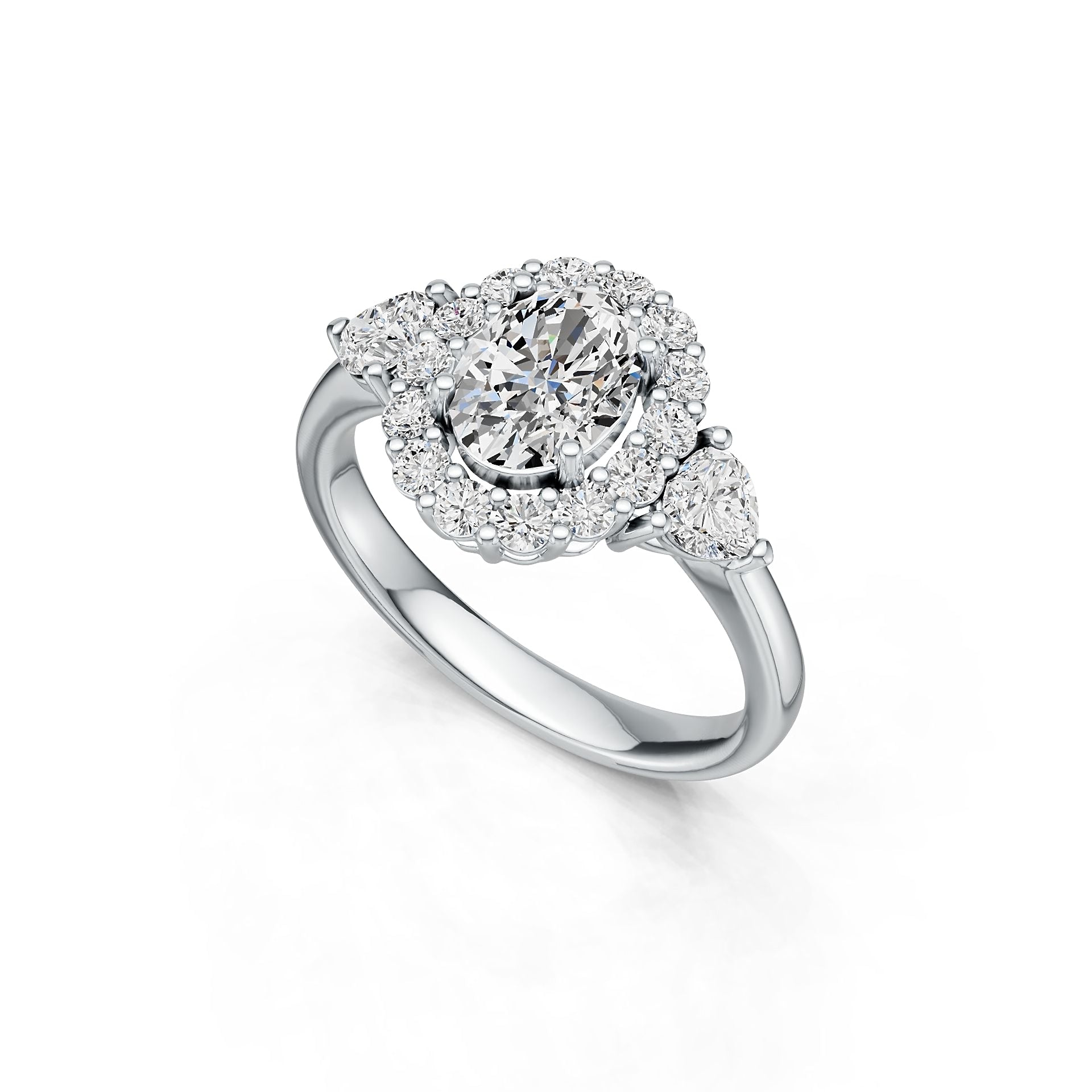 Sterling Silver Semi Mount Ring Setting Oval OV 8X6mm DHJ
