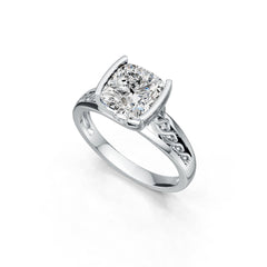 Sterling Silver Semi Mount Ring Setting Cushion CU 8X8mm Syzjewelry