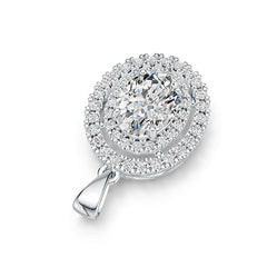 Sterling Silver Semi Mount Pendant Setting Oval OV 9x7mm DHJ