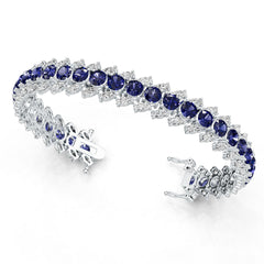 10K Gold Semi Mount Bracelet Setting Round Ro 5x2mm Syz Jewelry