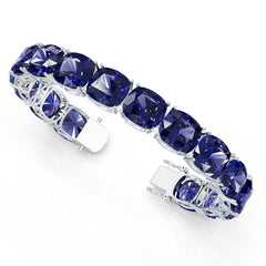 Platinum Semi Mount Bracelet Setting Cushion Cu 14x12mm Syz Jewelry