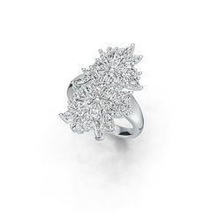 Sterling Silver Semi Mount Ring Setting Pear PE 5X3mm DHJ