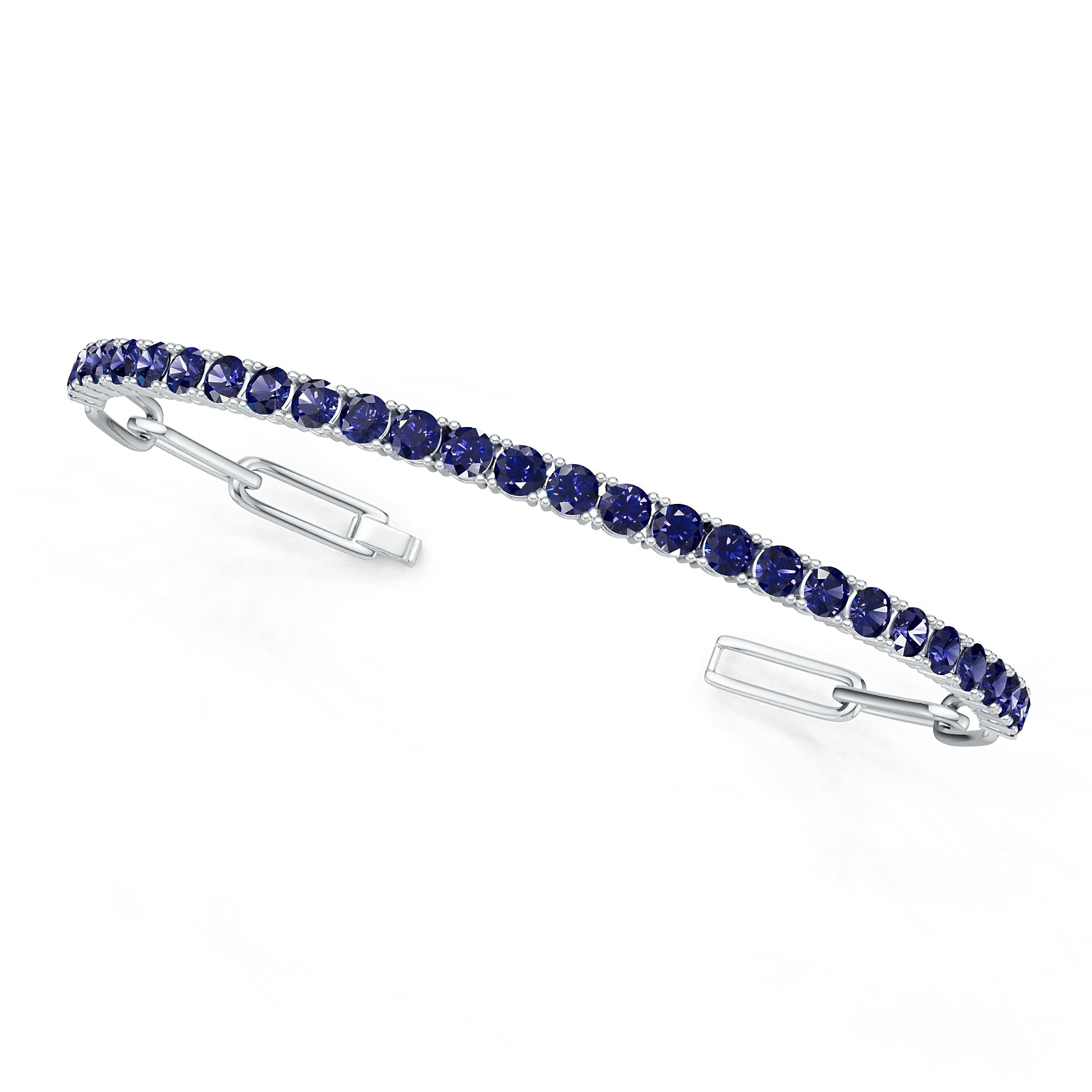 Sterling Silver Semi Mount Bracelet Setting Round Ro 4x4mm DHJ