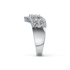 18K Gold Semi Mount Ring Setting Oval OV 6X4mm Diamond Accent DHJ