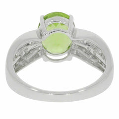 Platinum Semi Mount Ring Setting Oval OV 10X8mm Diamond Accent DHJ