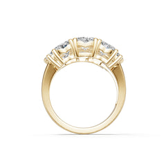 14K Gold Semi Mount Ring Setting Heart He 5x5mm Diamond Accent Syz Jewelry