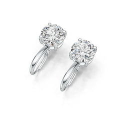 Sterling Silver Semi Mount Earrings Setting Round RD 10.5x10.5mm Syzjewelry