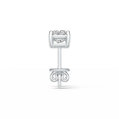 10K Gold Semi Mount Earrings Setting Round RD 5x5mm DHJ