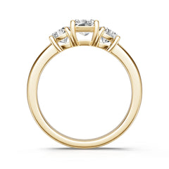 18K Gold Semi Mount Ring Setting Round Ro 2x0mm Diamond Accent Syz Jewelry