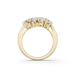 18K Gold Semi Mount Ring Setting Pear Pe 4x3mm Diamond Accent Syz Jewelry