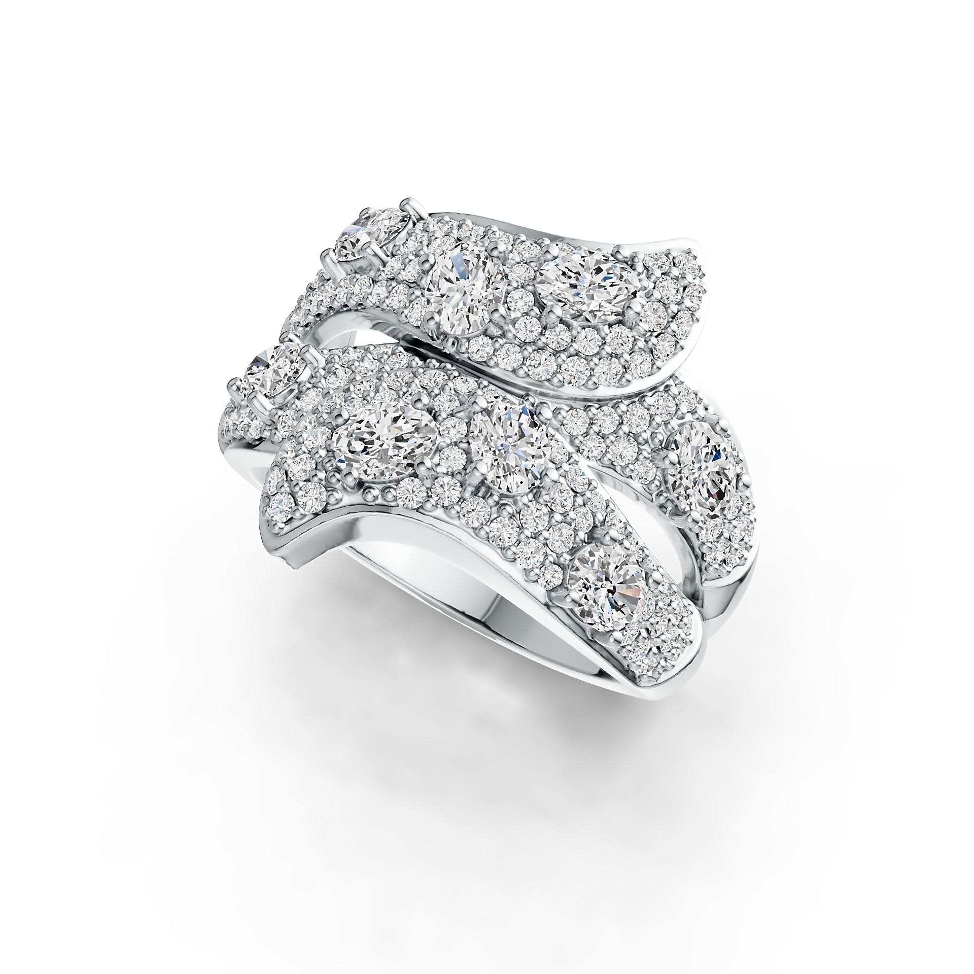 Sterling Silver Semi Mount Ring Setting Oval OV 4X3mm DHJ