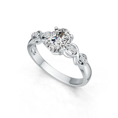 Sterling Silver Semi Mount Ring Setting Oval OV 8X6mm DHJ