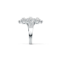 18K Gold Semi Mount Ring Setting Oval OV 5X4mm with Diamond Accent DHJ
