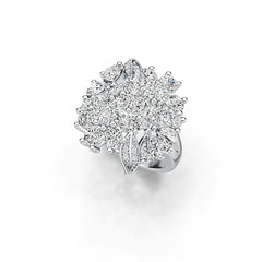 Sterling Silver Semi Mount Ring Setting Pear PE 5x4mm OV 4x3mm DHJ