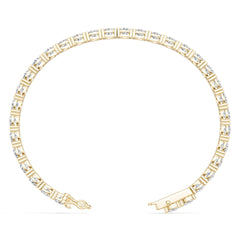 10K Gold Semi Mount Bracelet Setting Round Ro 5x5mm Moissanite Accent Syz Jewelry