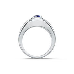 Men's Sterling Silver Semi Mount Ring Setting Oval OV 8X6mm DHJ