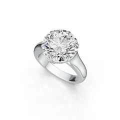 Sterling Silver Semi Mount Ring Setting Round RD 12X12mm Solitaire DHJ
