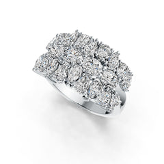 Sterling Silver Semi Mount Ring Setting Oval OV 5X4mm PE 5X3mm PE 4X3mm DHJ