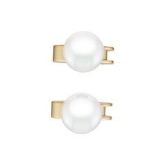 18K Gold Semi Mount Earrings Setting Round Ro 9x9mm Syz Jewelry