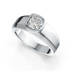 Sterling Silver Semi Mount Ring Setting Cushion CU 6.5x6.5mm Bezel Syzjewelry