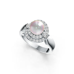 Sterling Silver Semi Mount Ring Setting Round RD 8x8mm DHJ