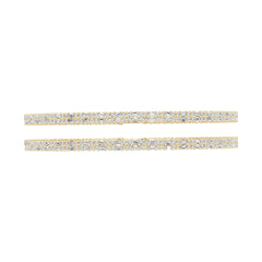 10K Gold Semi Mount Earrings Setting Square Sq 2x1mm Moissanite Accent Syz Jewelry