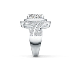 18K Gold Semi Mount Ring Setting Cushion CU 11X9mm Diamond Accent DHJ