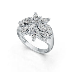 Sterling Silver Semi Mount Ring Setting Marquise MQ 6X3mm DHJ